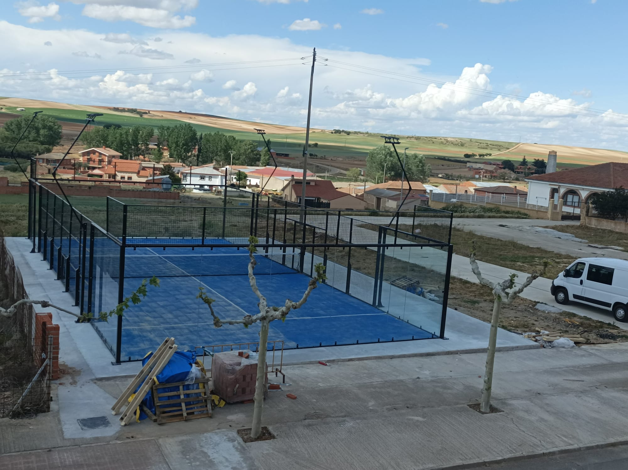 Padel court base ground installation instruction 