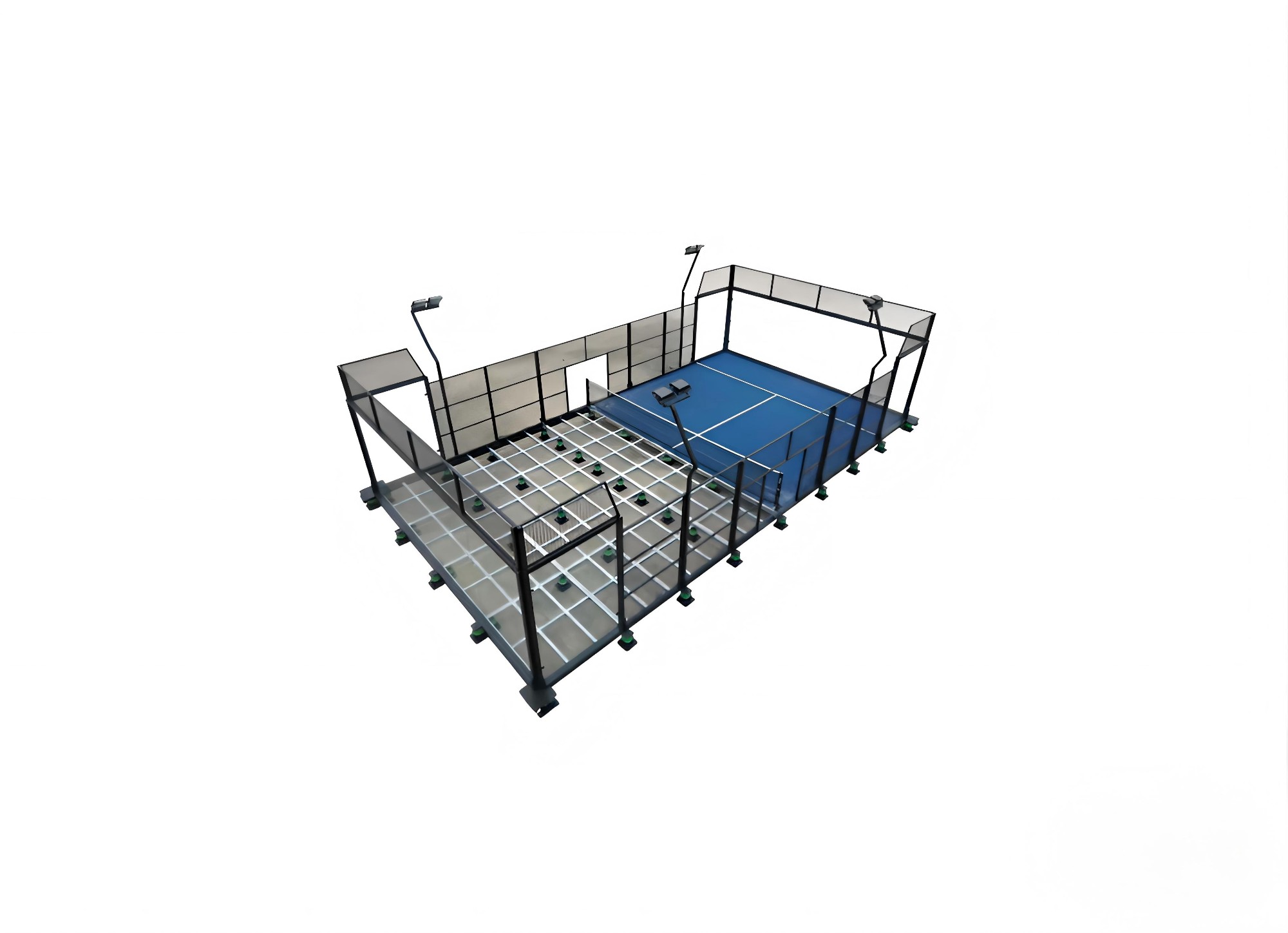 Foundation-Free Platform Padel Court